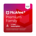 McAfee+ Premium Family – Unlimited Devices, 1-Year Subscription with Antivirus and Scam Protection