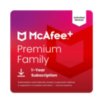 McAfee+ Premium Family 2026 Cybersecurity for Unlimited Devices with VPN and Scam Protection