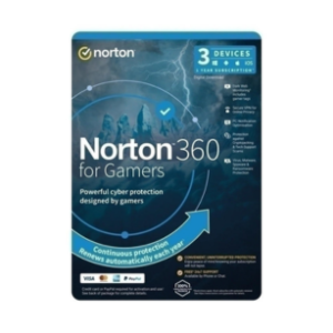 Norton 360 Protection for Gamers – 1 User, 3 Devices, 1-Year Subscription